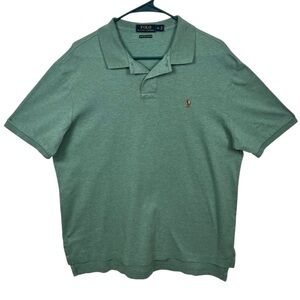 Polo Ralph Lauren Pima Soft Touch Polo Shirt Green XL 100% Cotton